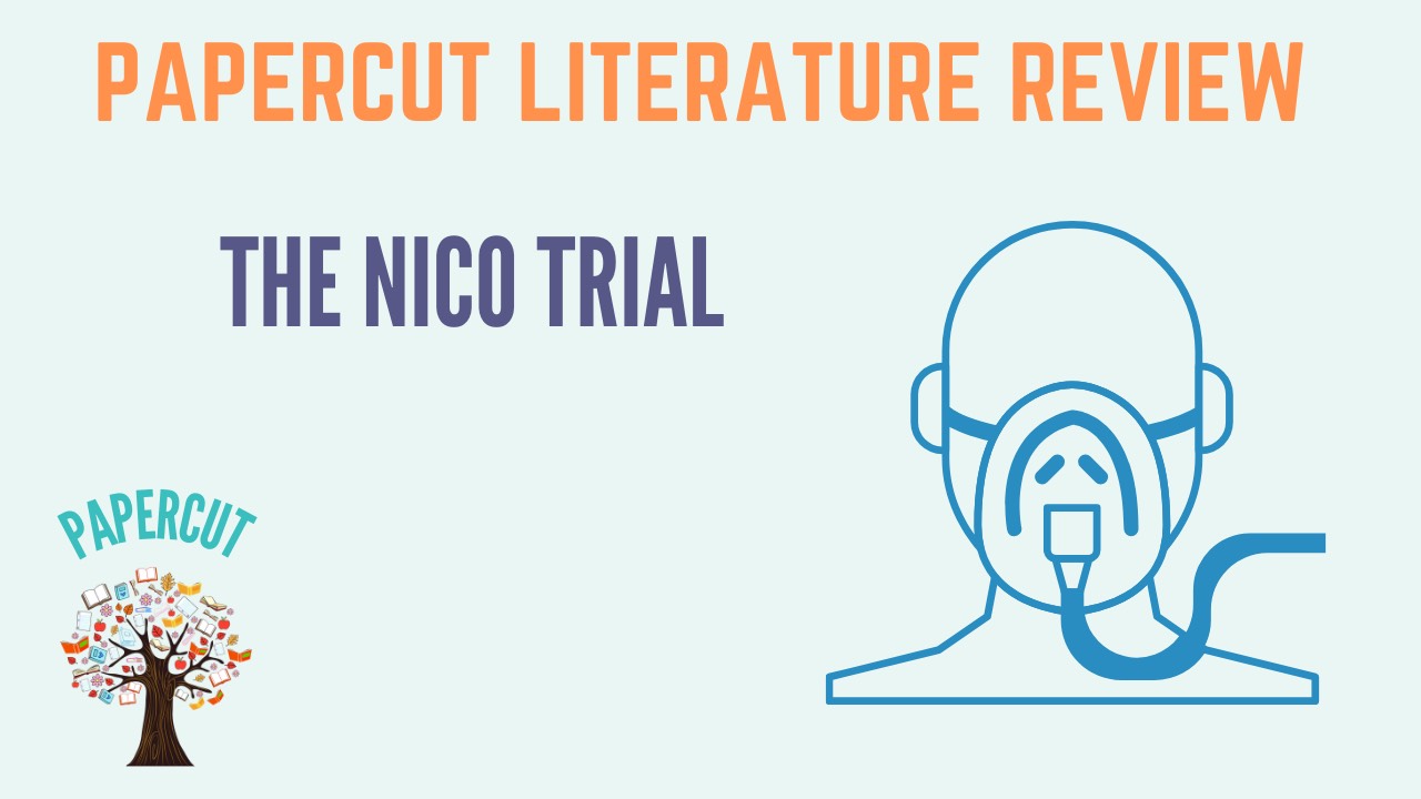 NIV of comatose patients with acute poisoning: The NICO Trial