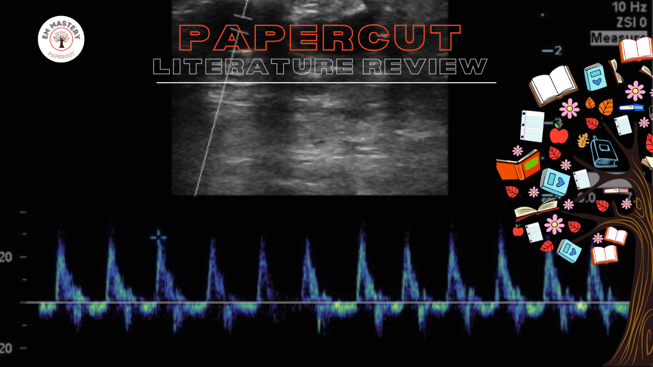 Doppler Ultrasound peak systolic velocity in cardiac arrest
