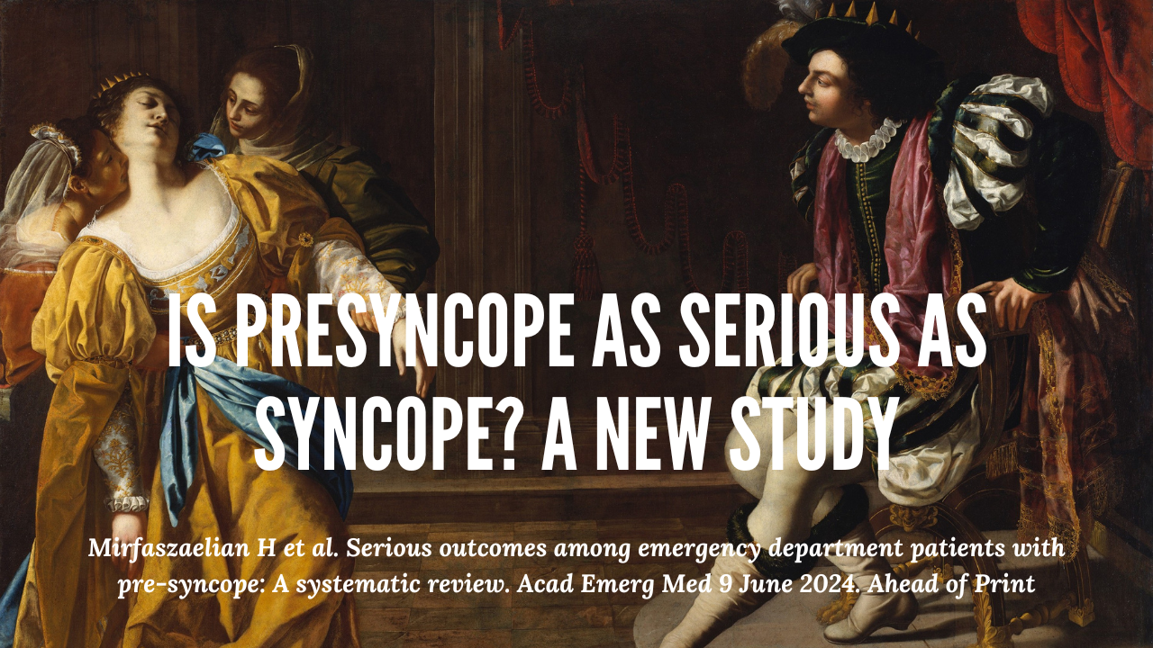 Is Presyncope as Serious as Syncope?