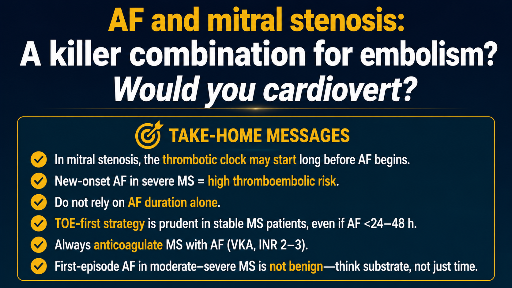 AF and mitral stenosis: A killer combination for embolism?