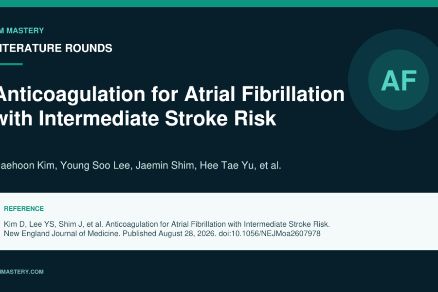 Should we anticoagulate Intermediate risk patients with AF