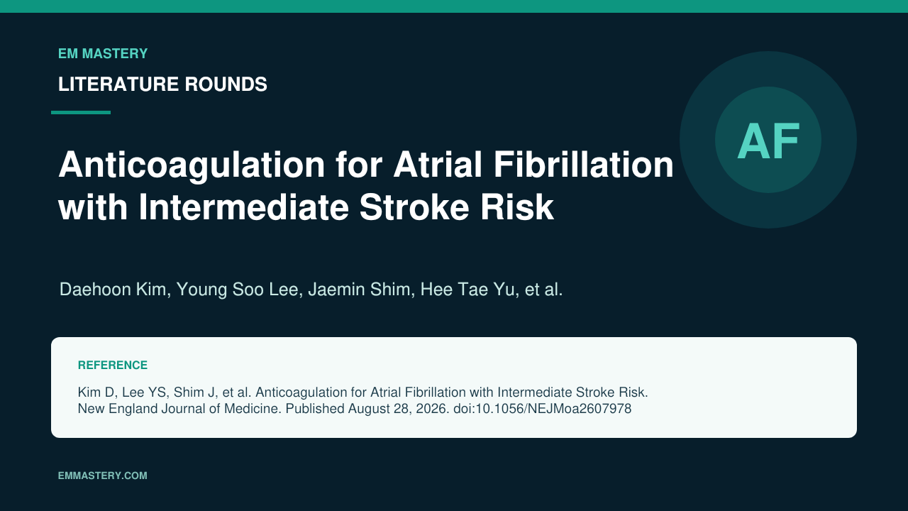 Should we anticoagulate Intermediate risk patients with AF?